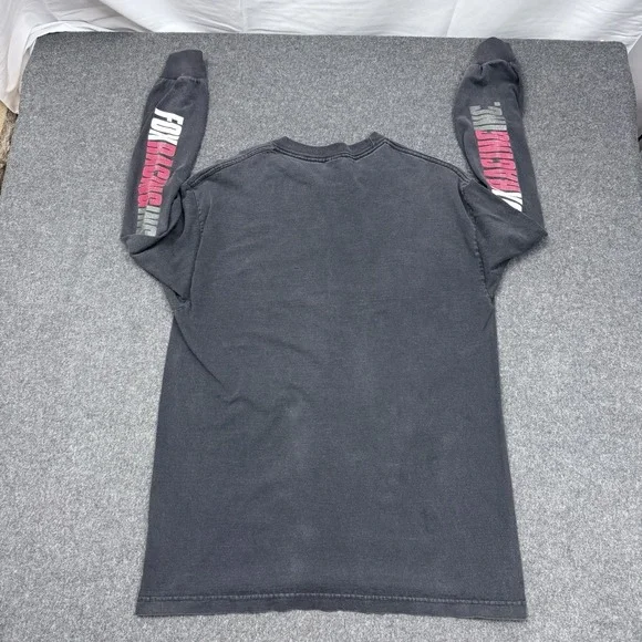 Fox Racing Long Sleeve T Shirt Large Black Logo Graphic Moto Y2K - Picture 12 of 12